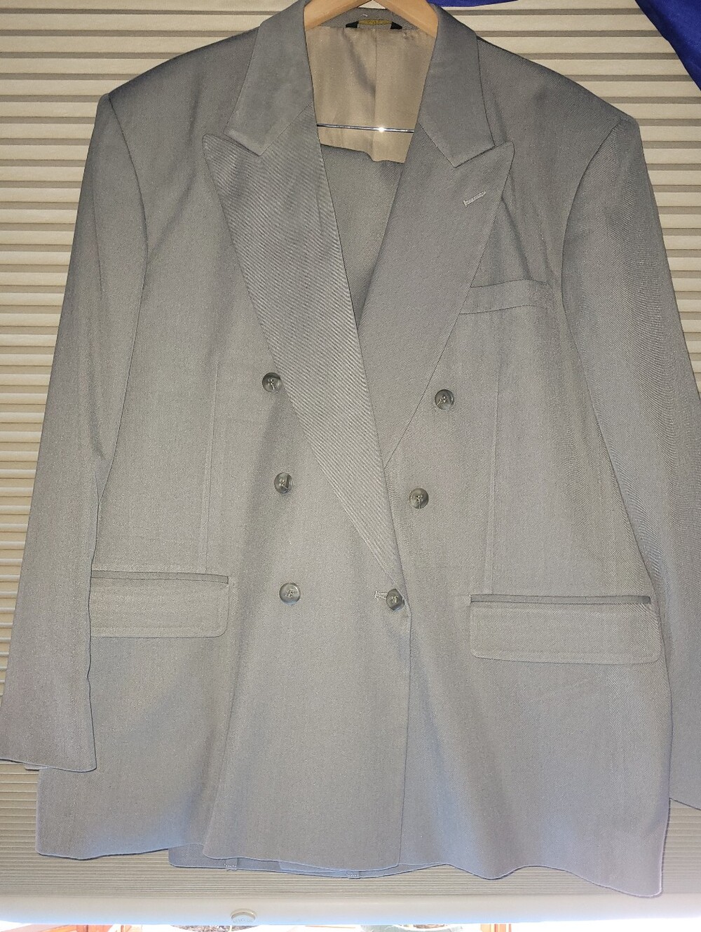 Savane Men's Double Breasted Suit Jacket
